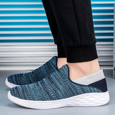 Breathable Flying Woven Soft Sole Slip-On Shoes for Men