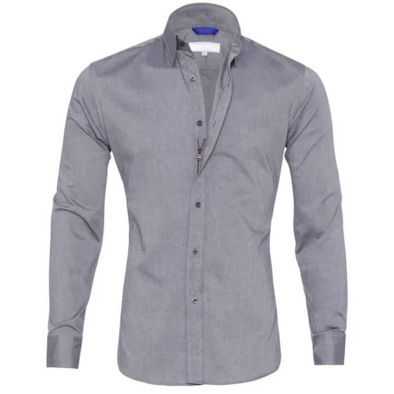 Brown™ - Stylish Wrinkle-Free Zipper Shirt