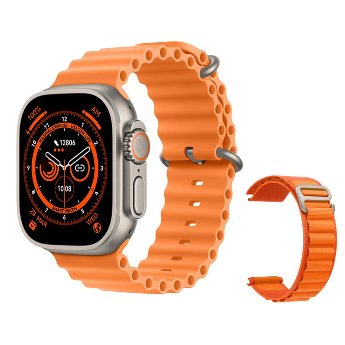 Ultra Smartwatch Series 8 - For Iphone & Android - 2 Straps Included