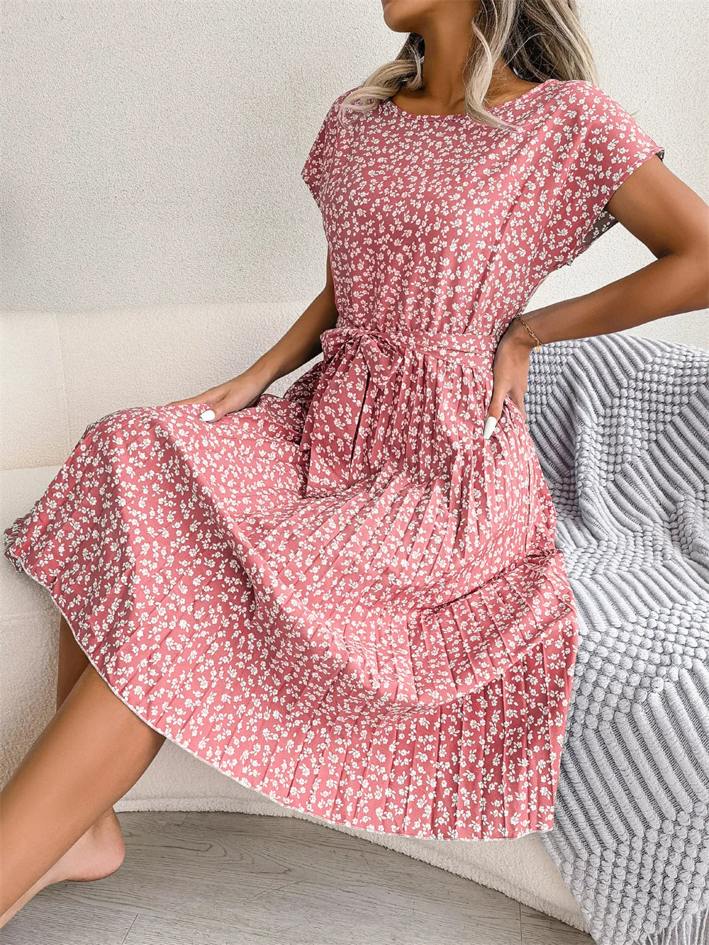 Evelyn™ - Chic High Waist Spring Dress
