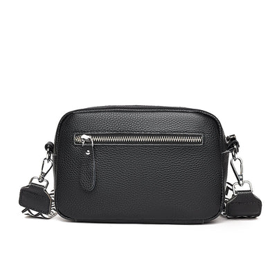 Freya™ - Elegant Leather Messenger Bag With Handmade Details