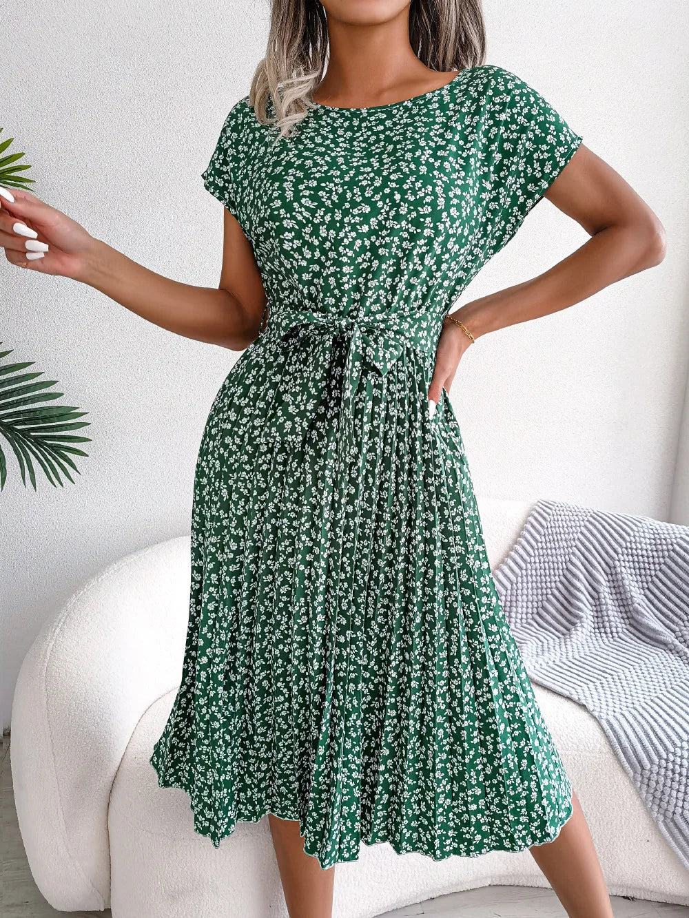 Evelyn™ - Chic High Waist Spring Dress
