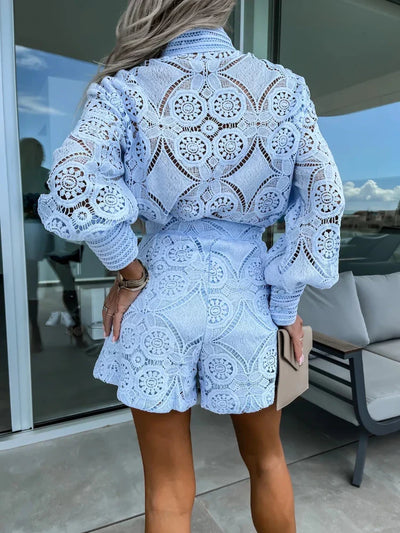 Ella™ - Elegant Fashionable Lace Two-Piece Set