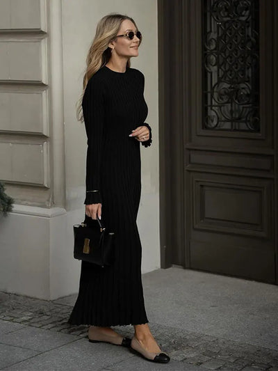 Sophia™ - Elegant Knitted Maxi Dress