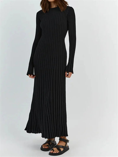 Sophia™ - Elegant Knitted Maxi Dress