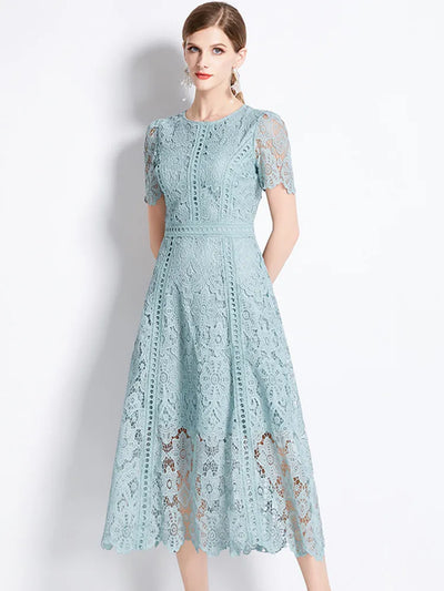 Charlotte™ - Vintage Lace Hollow Out Dress