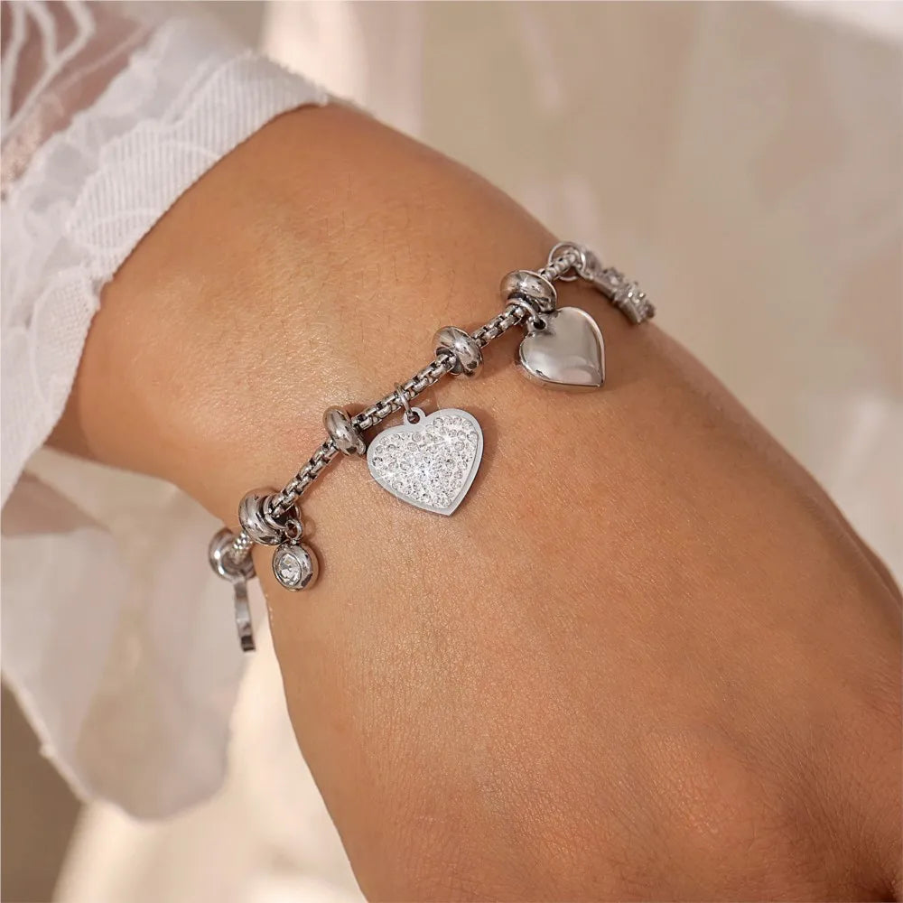 Charlotte™ - Elegant Love Charm Bracelet