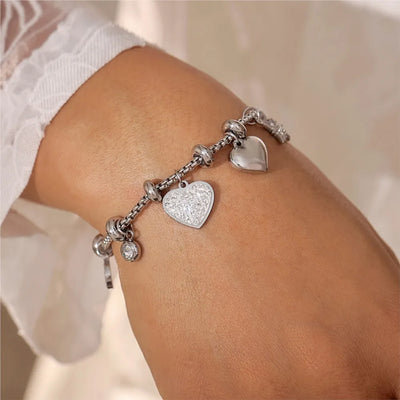 Charlotte™ - Elegant Love Charm Bracelet