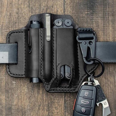 Multifunctional Tactical Leather Belt Cover