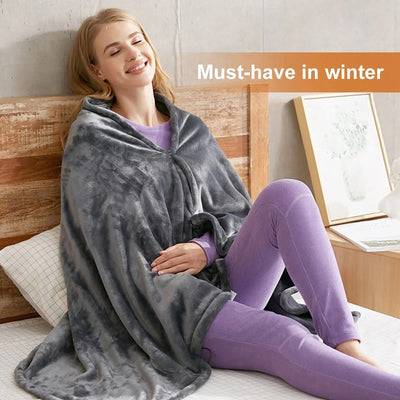 Fluffy Fleece Warm Blanket - With Temperature Control