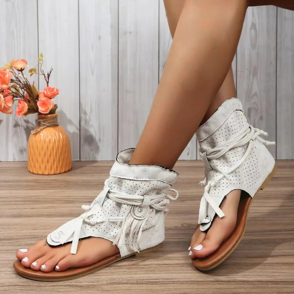 Florence™ - Vintage Fringe Accent Sandals