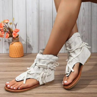 Florence™ - Vintage Fringe Accent Sandals