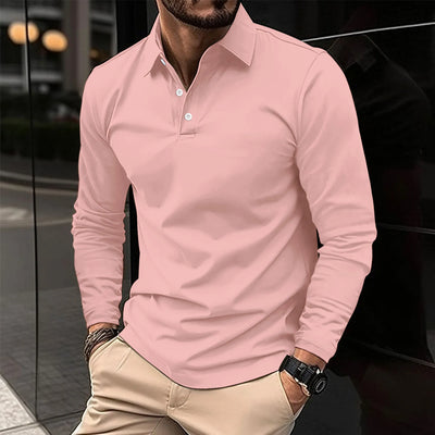 Arthur™ - Casual Comfortable Long-Sleeved Polo T-Shirt