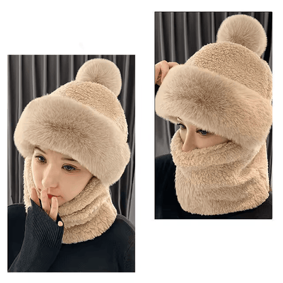 Sienna™ - Windproof Fleece Scarf Hat