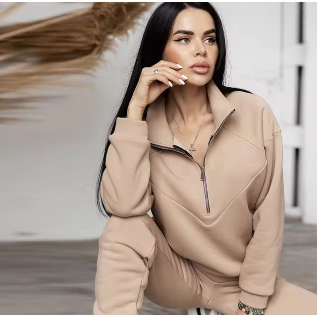 Lily™ - Comfortable Long Sleeve Zipper Tracksuit Set