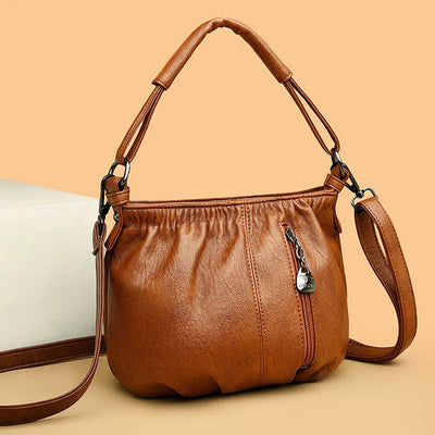 Penelope™ - Vintage Leather Shoulder Bag