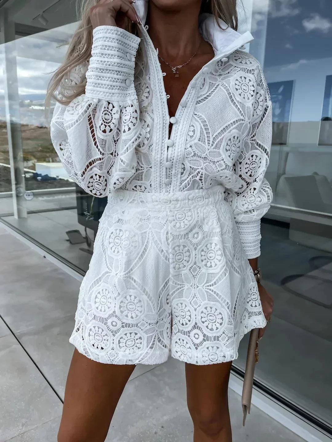 Ella™ - Elegant Fashionable Lace Two-Piece Set