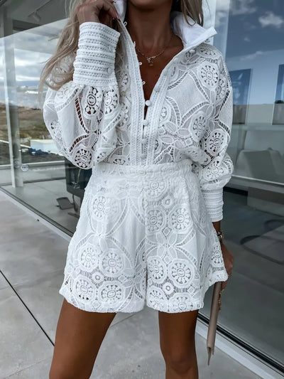 Ella™ - Elegant Fashionable Lace Two-Piece Set