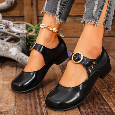 Sophia™ - Elegant Round Toe Retro Shoes