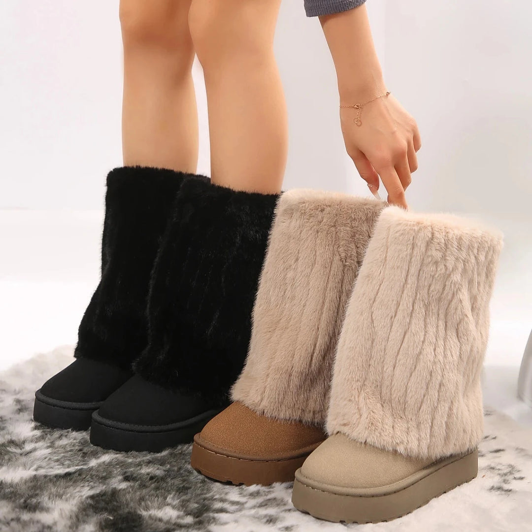 Sienna™ - Elegant Winter Fur Boots