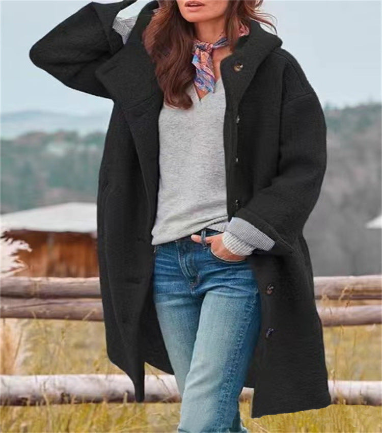 Rosie™ - Sophisticated Warm Woolen Long Jacket