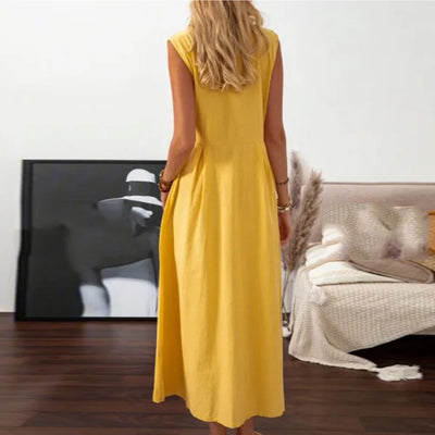 Mia™ - Attractive Cotton Breathable Summer Maxi Dress