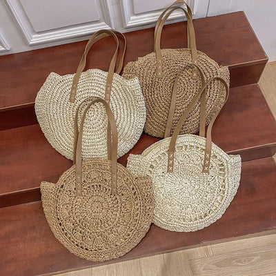 Bonnie™ - Handmade Multifunctional Straw Handbag