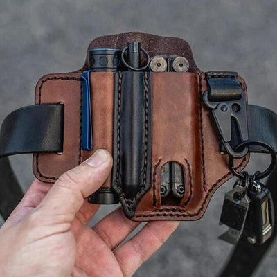 Multifunctional Tactical Leather Belt Cover