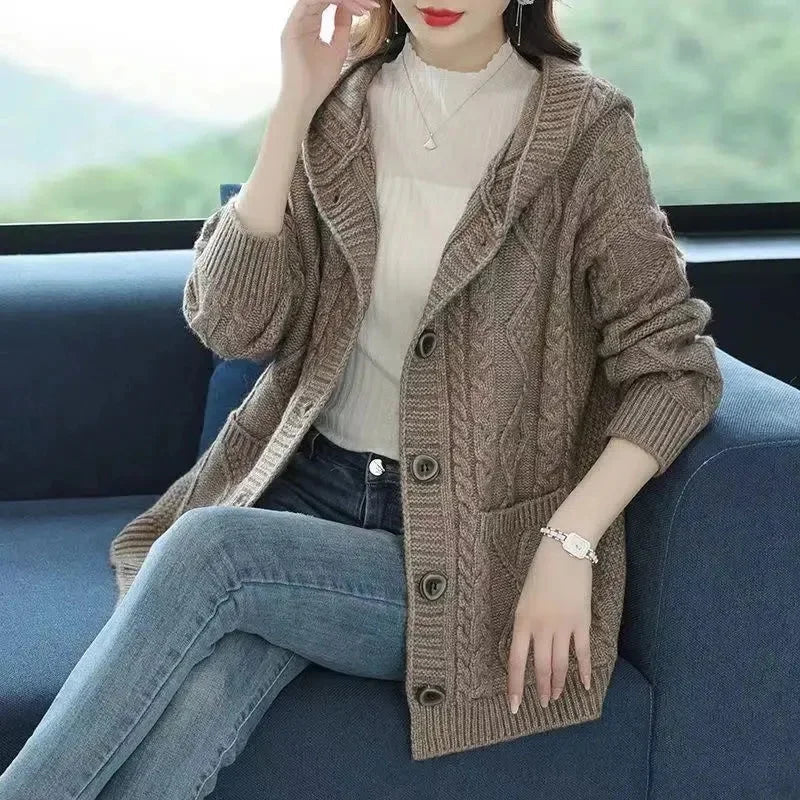 Aurora™ - Elegant Diamond Stitch Cardigan