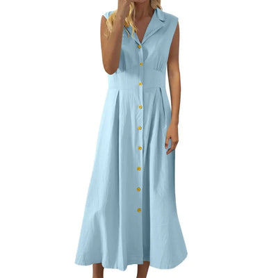 Mia™ - Attractive Cotton Breathable Summer Maxi Dress