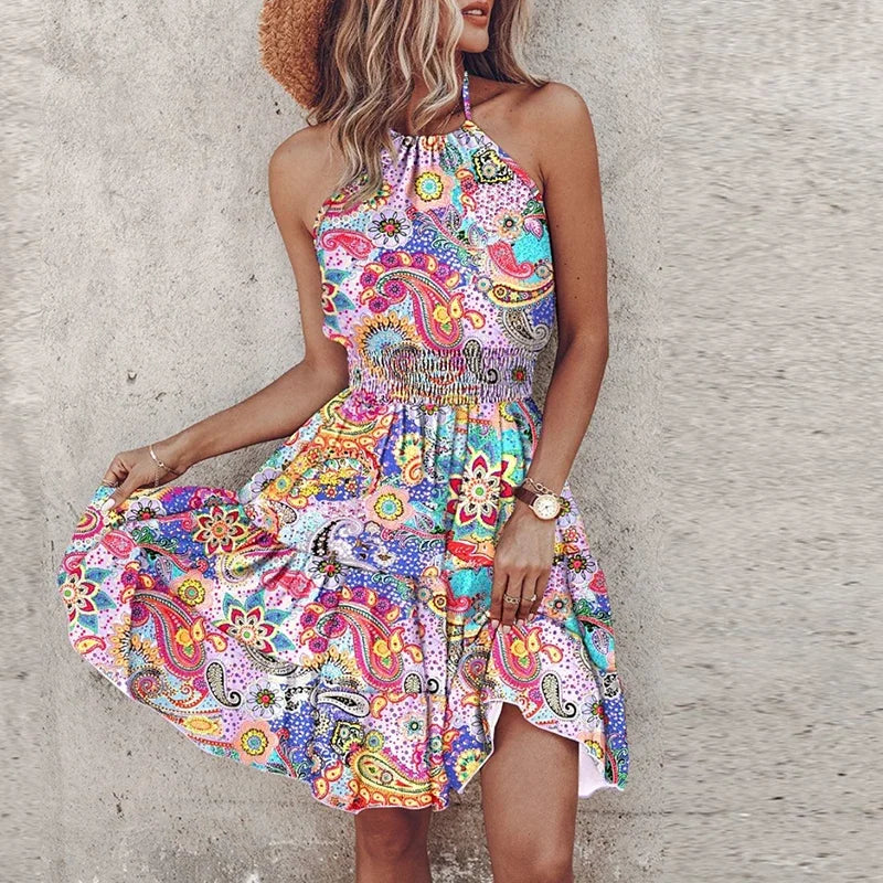 Emily™ - Chic Halter Dress