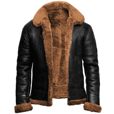 Max™ - Vegan Leather Winter Jacket