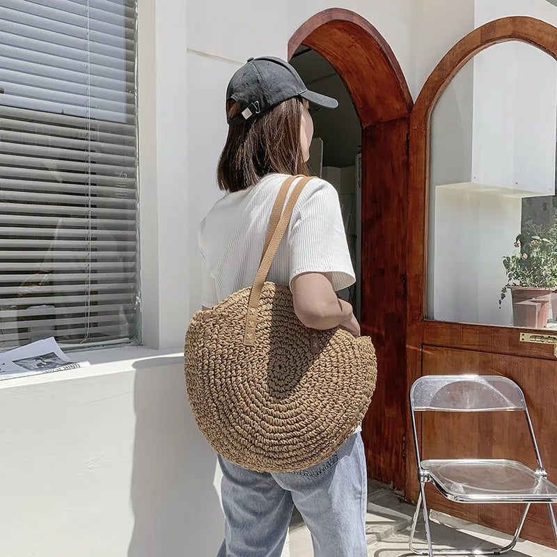 Bonnie™ - Handmade Multifunctional Straw Handbag