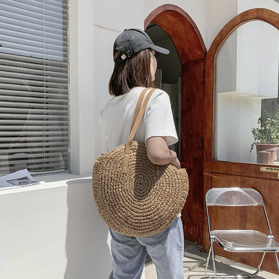 Bonnie™ - Handmade Multifunctional Straw Handbag