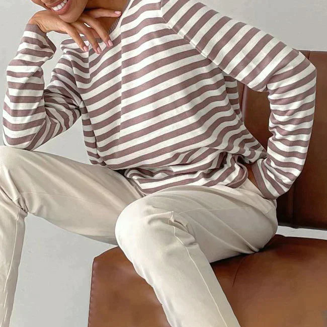 Isabella™ - Elegant Striped Shirt