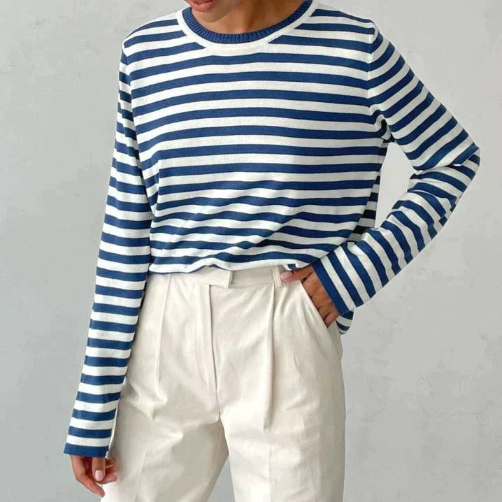 Isabella™ - Elegant Striped Shirt