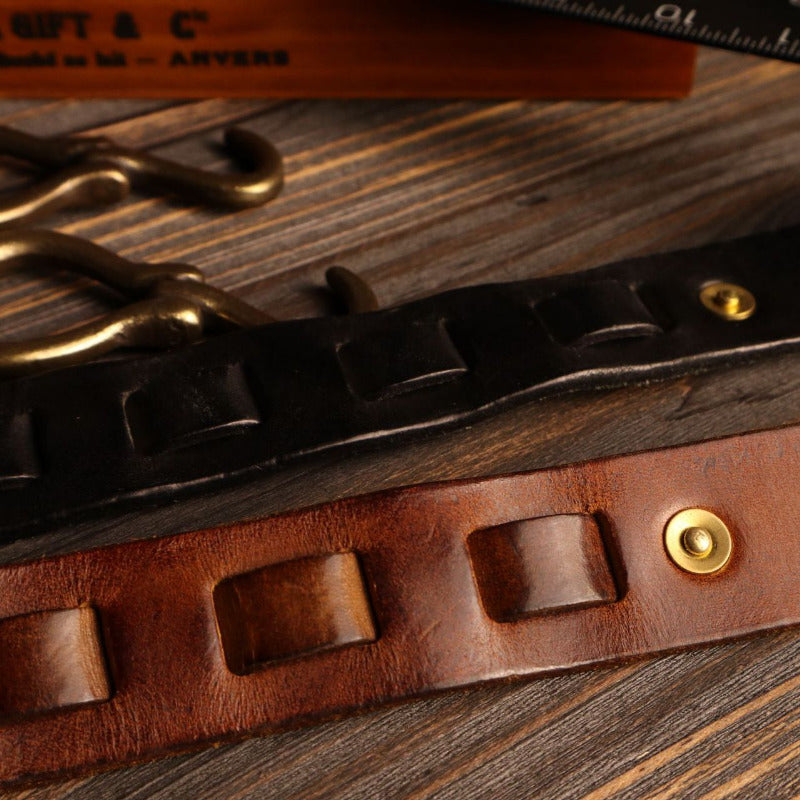 Louis™ - Handcrafted Pure Leather Hook Belt