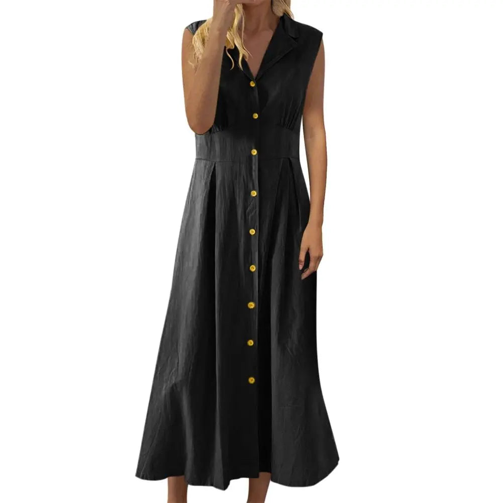 Mia™ - Attractive Cotton Breathable Summer Maxi Dress