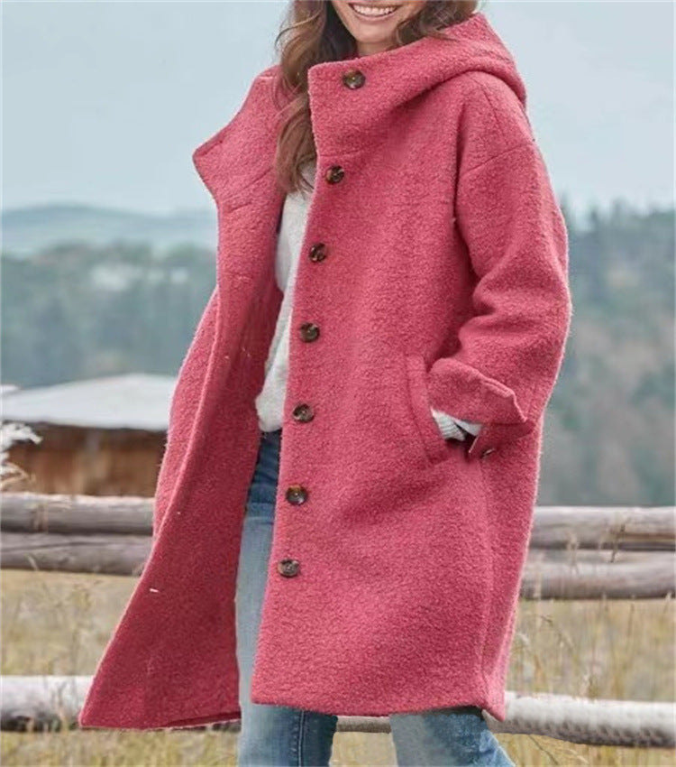 Rosie™ - Sophisticated Warm Woolen Long Jacket