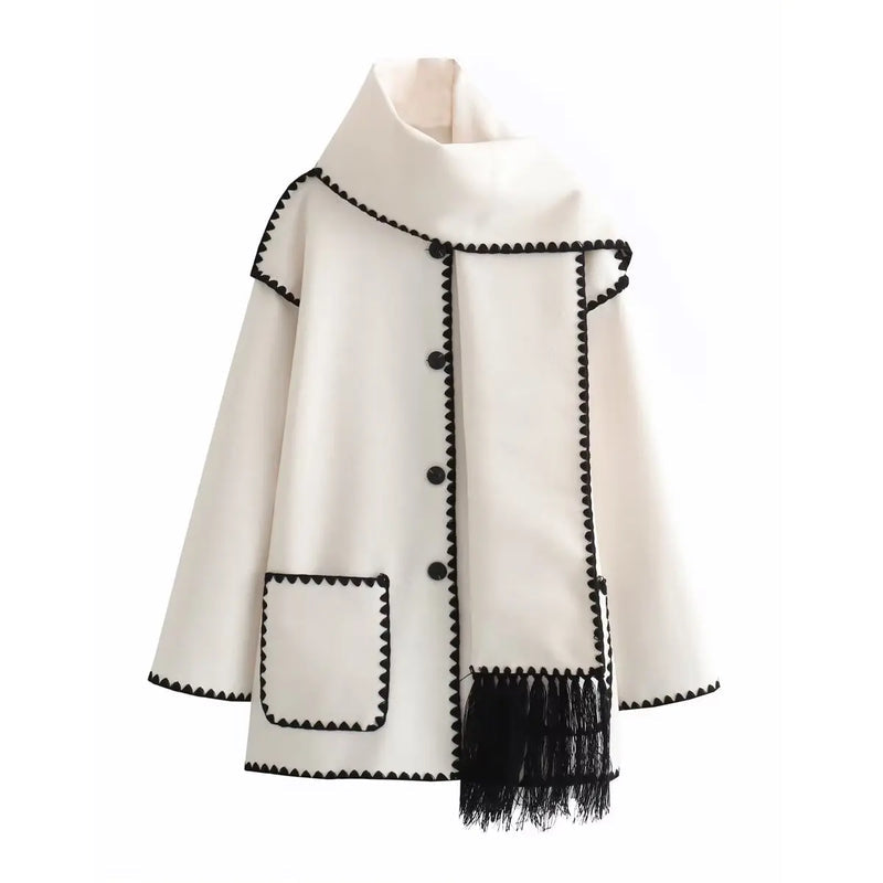 Charlotte™ - Stylish Comfortable Zigzag Shawl Collar Coat