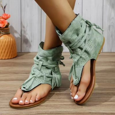 Florence™ - Vintage Fringe Accent Sandals