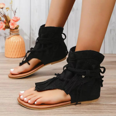 Florence™ - Vintage Fringe Accent Sandals