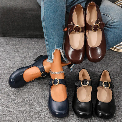 Sophia™ - Elegant Round Toe Retro Shoes