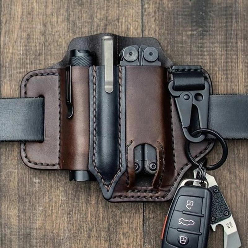 Multifunctional Tactical Leather Belt Cover