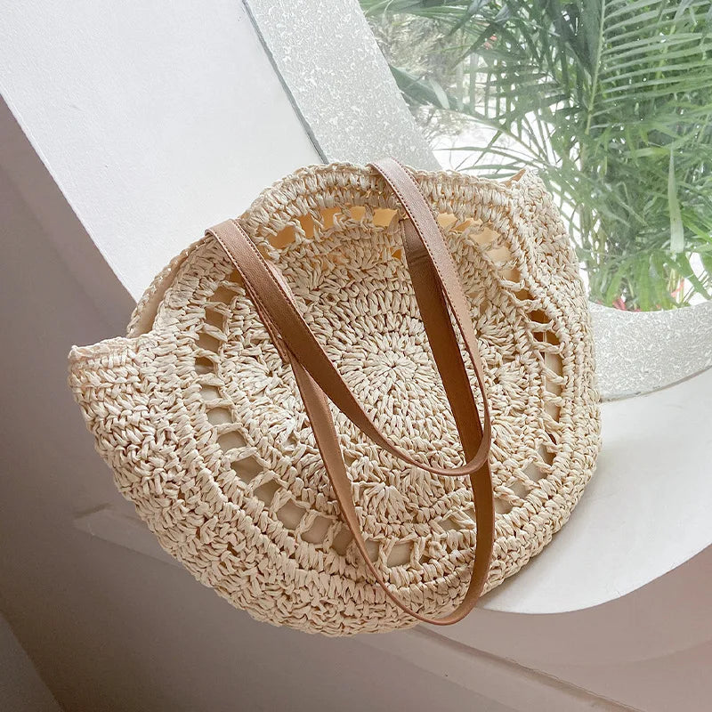 Bonnie™ - Handmade Multifunctional Straw Handbag