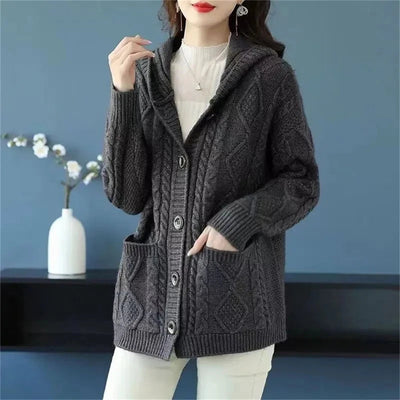 Aurora™ - Elegant Diamond Stitch Cardigan