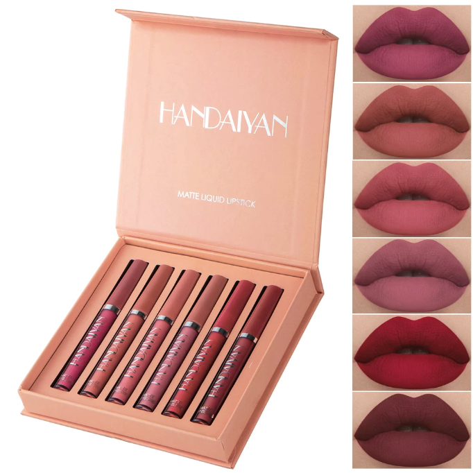 6 Matte Waterproof Lipstick Set - For Attractive Lips