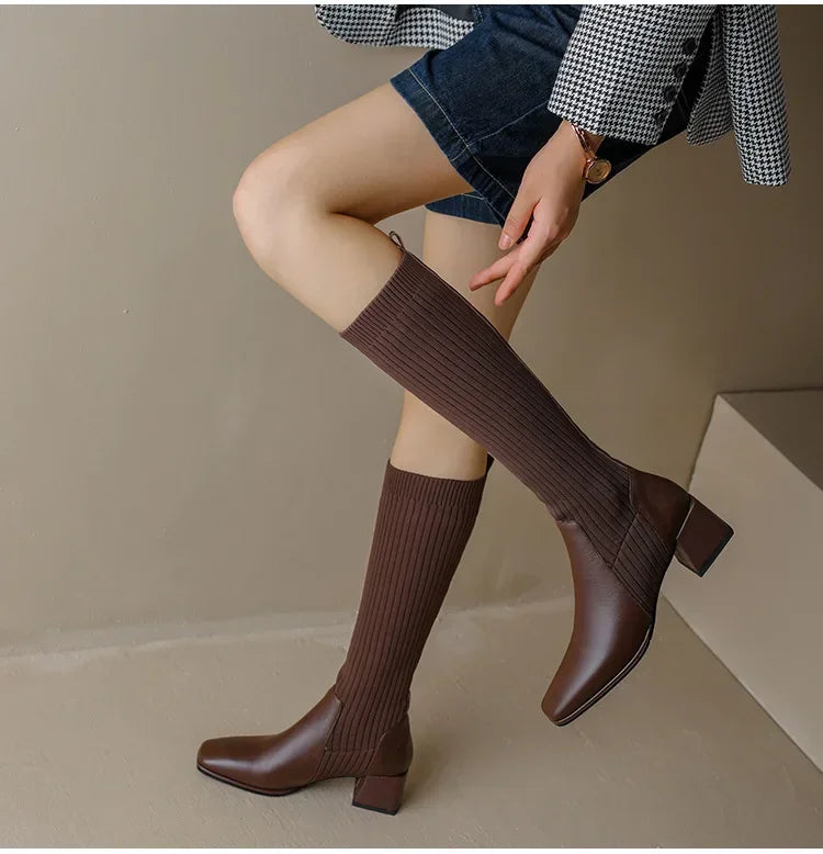 Rosie™ - Stylish Knitted Long Winter Boots