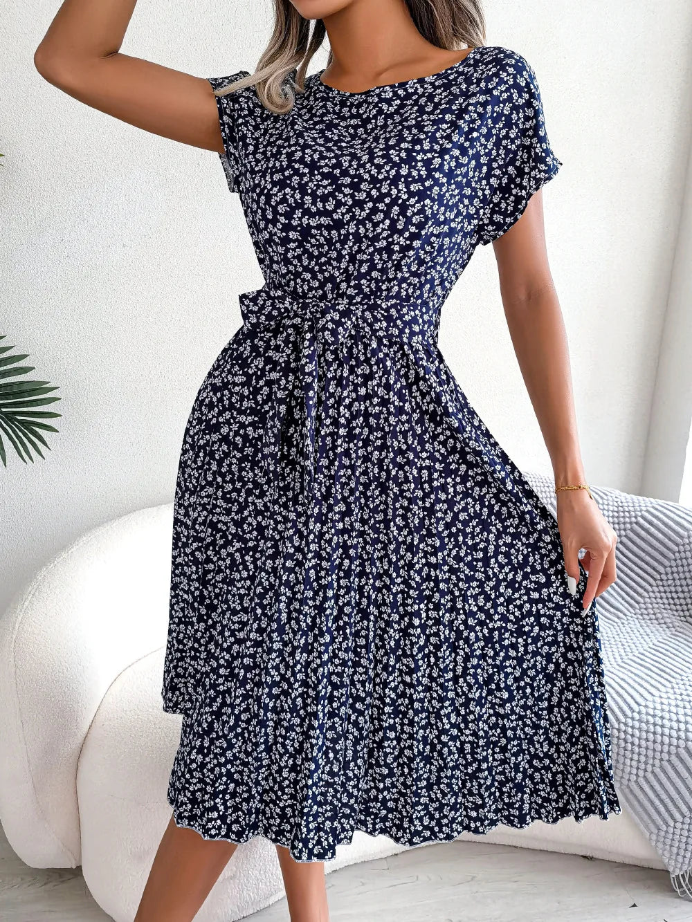 Evelyn™ - Chic High Waist Spring Dress