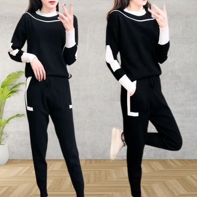 Lina™ - Knitted Long Sleeve Pullover Set